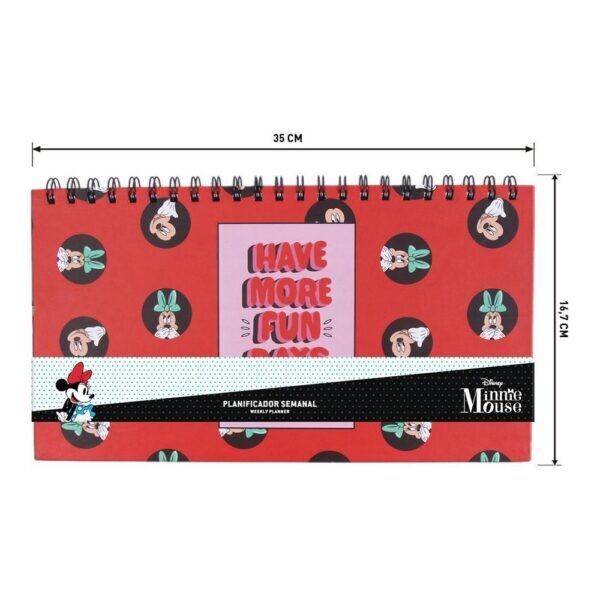 Weekly Planner Minnie Mouse Σημειωματάριο (35 x 16,7 x 1 cm) - S0727288