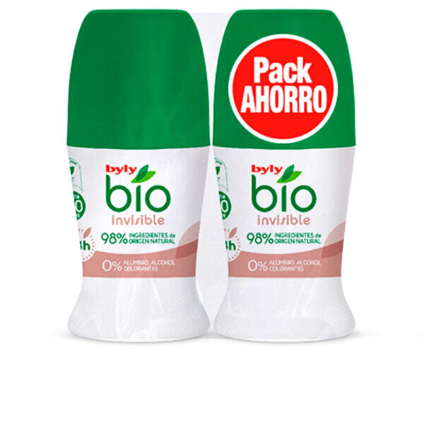 BYLY BIO NATURAL 0% INVISIBLE DEO ROLL-ON set 2 τμχ - NVA4045187