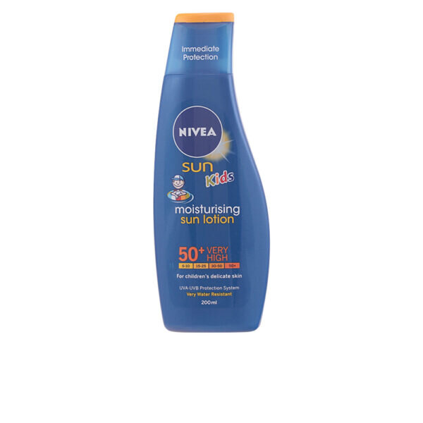 Nivea Αδιάβροχο Παιδικό Αντηλιακό Γαλάκτωμα Sun Kids Protect & Care για Πρόσωπο & Σώμα SPF50+ 200ml - NVA8440405