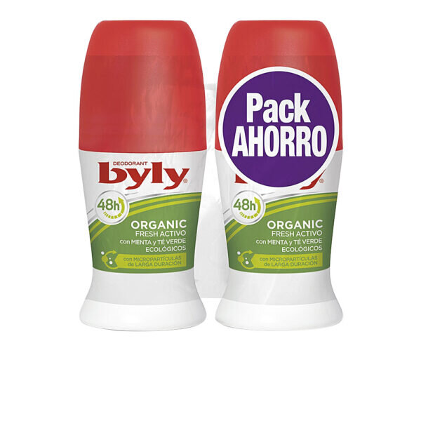 BYLY ORGANIC EXTRA FRESH DEO ROLL-ON SET 2 x 50 ml - NVA4008458