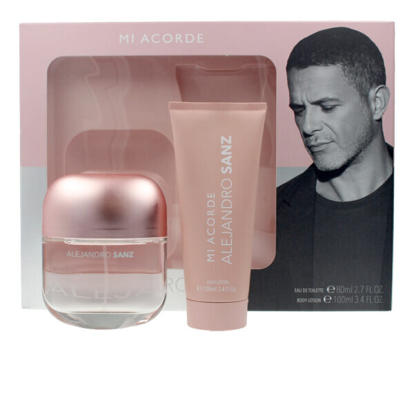 ALEJANDRO SANZ MI ACORDE WOMAN set Eau de Toilette spray 80 ml + body lotion 100 ml - NVA1940787