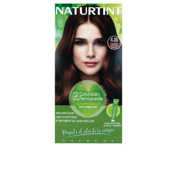 Μόνιμη Βαφή Naturtint Naturtint 4.35 βαθύ καπουτσίνο καφέ Χωρίς αμμωνία (170 ml) - NVA9102601