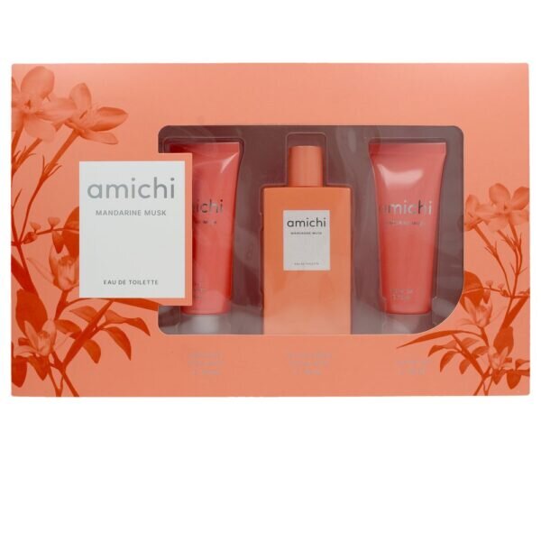 Σετ Γυναικείο Άρωμα Amichi Mandarine Musk 3 Τεμάχια Eau de Toilette vaporizador 75 ml + gel ducha 75 ml + body milk 75 ml - NVA5018731