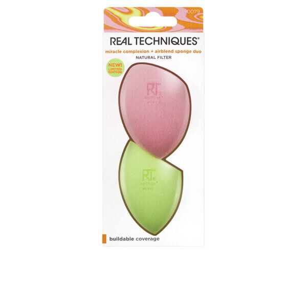 REAL TECHNIQUES MIRACLE COMPLEXION + AIRBLEND sponge duo limited edition 2 u - NVA5439106