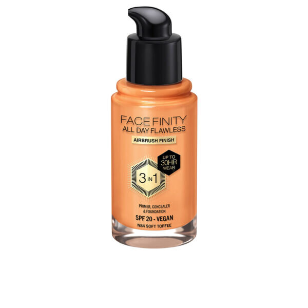 MAX FACTOR FACEFINITY ALL DAY FLAWLESS 3 IN 1 foundation #N84-soft toffee 30 ml - PARB-13-126-00