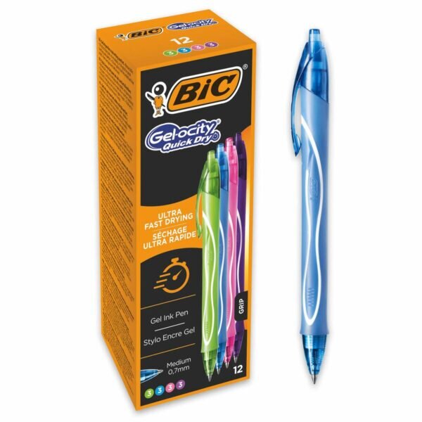 Στυλό με τζελ Bic Gel-Ocity Quick Dry 4 Colours 12 Μονάδες - S8401592