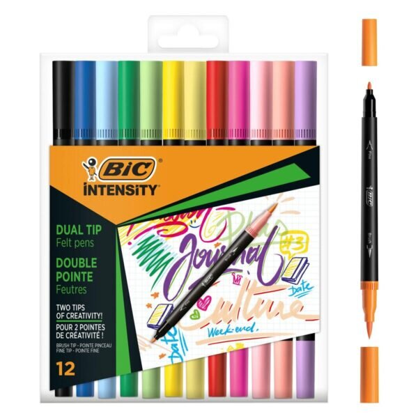 Σετ Μαρκαδόροι Bic Intensity 12 Τεμάχια Πολύχρωμο - S8426653