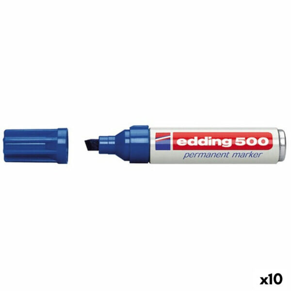 Μόνιμος δείκτης Edding 500 Μπλε x10 - S8421309