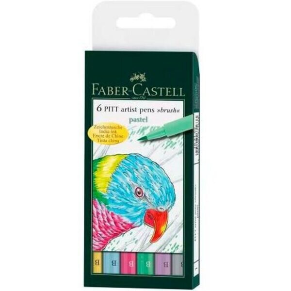 Σετ Μαρκαδόροι Faber-Castell Pitt Artist θήκη Κέικ 5 Μονάδες - S8421958