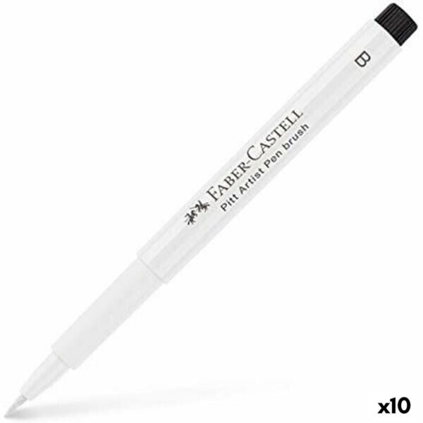 Μαρκαδόροι Faber-Castell Pitt Artist Λευκό x10 - S8421962