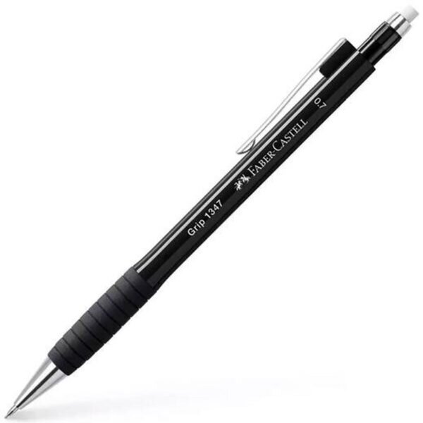 Μηχανικό Mολύβι Faber-Castell Grip 1347 Μαύρο 0,7 mm (12 Μονάδες) - S8421633