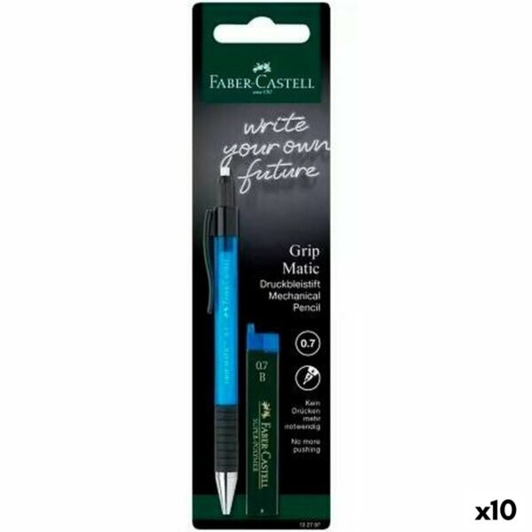 Μηχανικό Mολύβι Faber-Castell Grip Matic Μπλε 0,7 mm (x10) - S8421622