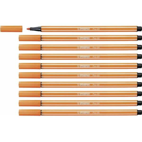 Μαρκαδόροι Stabilo Pen 68 Κιννάβαρι (x10) - S8417629