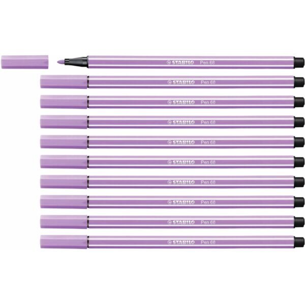 Μαρκαδόροι Stabilo Pen 68 Λιλά (x10) - S8417650