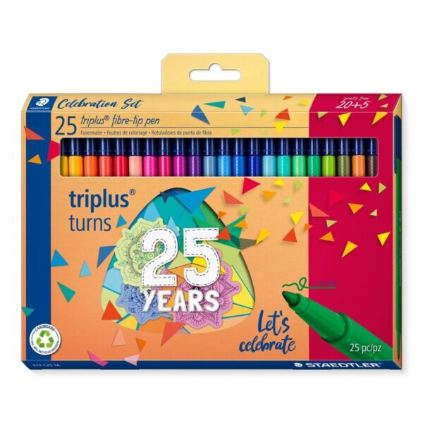 Σετ Μαρκαδόροι Staedtler Triplus 323 25 Τεμάχια Πολύχρωμο - S8426380