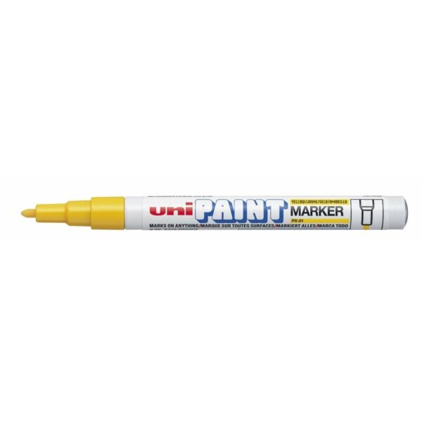 Μόνιμος δείκτης Uni-Ball Paint PX-21L Κίτρινο 12 Μονάδες - S8419268