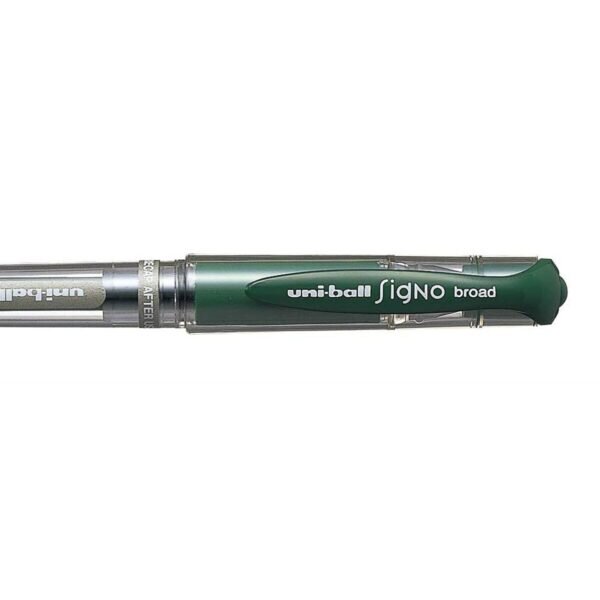 Liquid ink ballpoint pen Uni-Ball Signo Broad UM-153 W Πράσινο 12 Μονάδες - S8419037