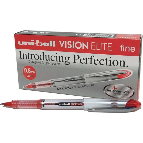 Liquid ink ballpoint pen Uni-Ball Vision Elite UB-200 Κόκκινο 12 Μονάδες - S8419290