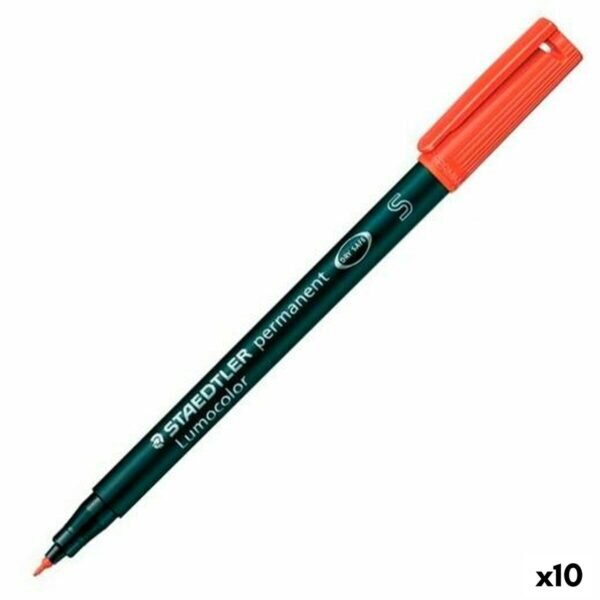 Μόνιμος δείκτης Staedtler Lumocolor 313-2 S Κόκκινο 0,4 mm (x10) - S8422852