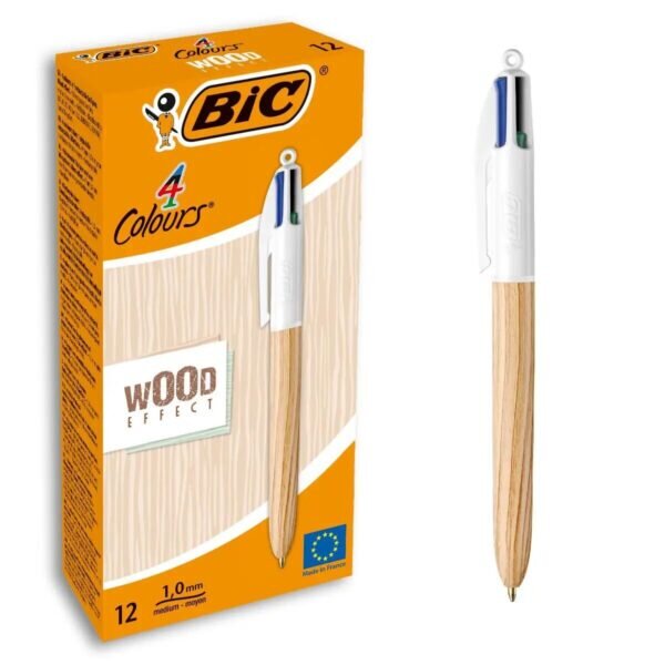 Μολύβι Bic Wood Effect 0,32 mm Πολύχρωμο (12 Μονάδες) - S8426448