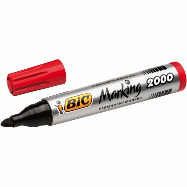 Μόνιμος δείκτης Bic Marking 2000 Κόκκινο 12 Μονάδες - S8401540