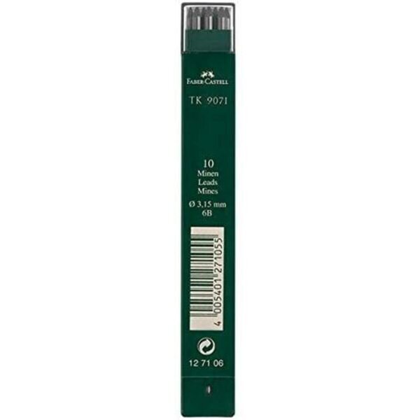 Αντικατάσταση ορυχείου Faber-Castell 6B 3,15 mm (3 Μονάδες) - S8423252