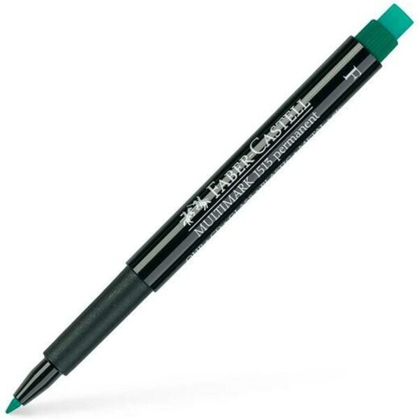 Μόνιμος δείκτης Faber-Castell Multimark 1513 F Πράσινο (x10) - S8421686