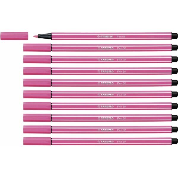 Μαρκαδόροι Stabilo Pen 68 Ροζ x10 - S8417624