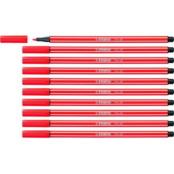 Μαρκαδόροι Stabilo Pen 68 Κόκκινο x10 - S8417635