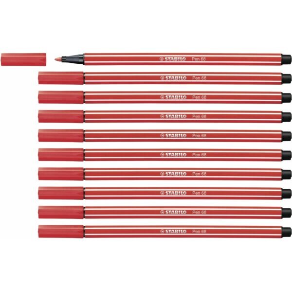 Μαρκαδόροι Stabilo Pen 68 x10 Carmine - S8417641