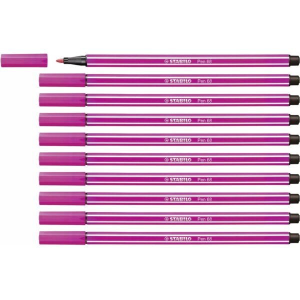 Μαρκαδόροι Stabilo Pen 68 Ροζ x10 - S8417647