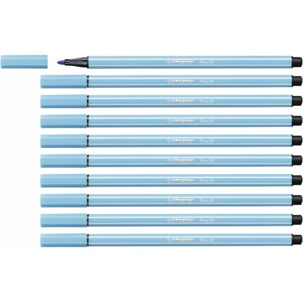 Μαρκαδόροι Stabilo Pen 68 Celeste x10 - S8417648