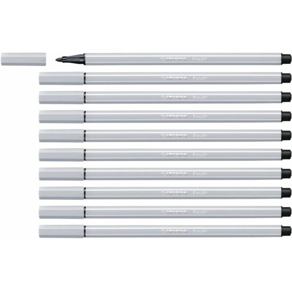 Μαρκαδόροι Stabilo Pen 68 Ανοιχτό Γκρι x10 - S8417664