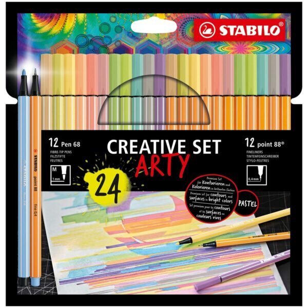 Σετ Μαρκαδόροι Stabilo Point 88 & Pen 68 Creative Arty - S8417796