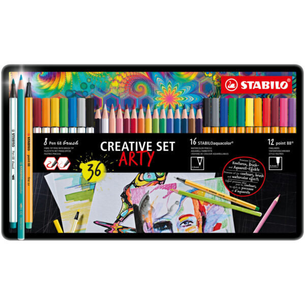 Σετ Μαρκαδόροι Stabilo Point 88 - Pen 68 Brusht - Aquacolor x1 - S8417734