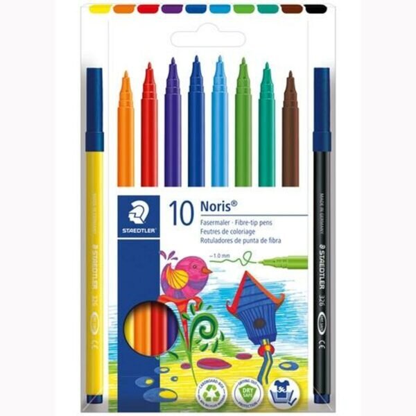 Σετ Μαρκαδόροι Staedtler Noris 326 Πολύχρωμο x10 - S8423387