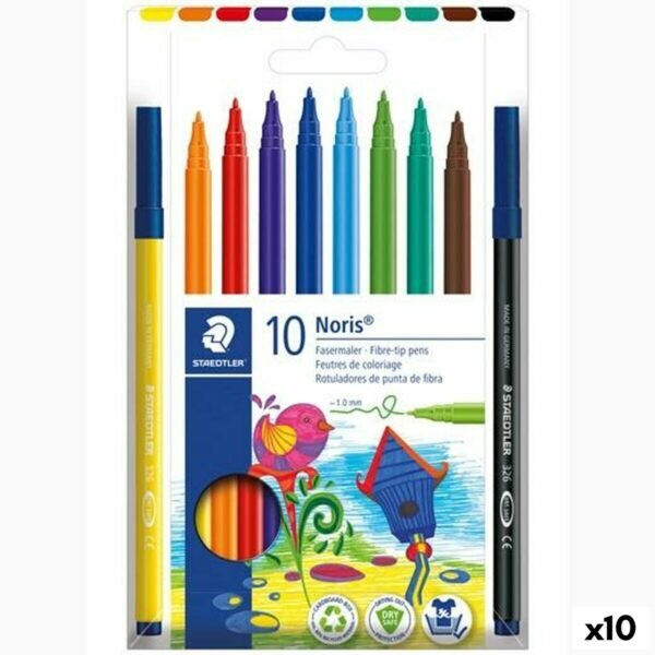 Σετ Μαρκαδόροι Staedtler Noris 326 Πολύχρωμο x10 - S8423387