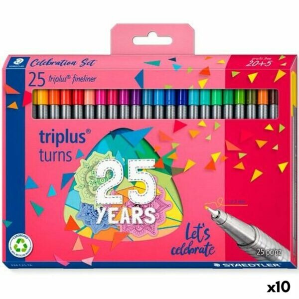 Σετ Μαρκαδόροι Staedtler Triplus Fineliner 334 x10 - S8423391