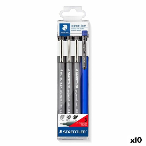 Σετ Μαρκαδόροι Staedtler Μαύρο (x10) - S8423855