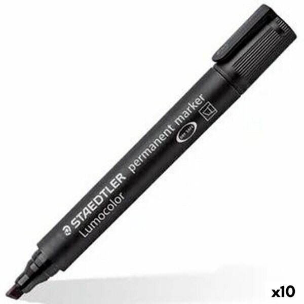 Μόνιμος δείκτης Staedtler Lumocolor 350 Μαύρο (x10) - S8423395