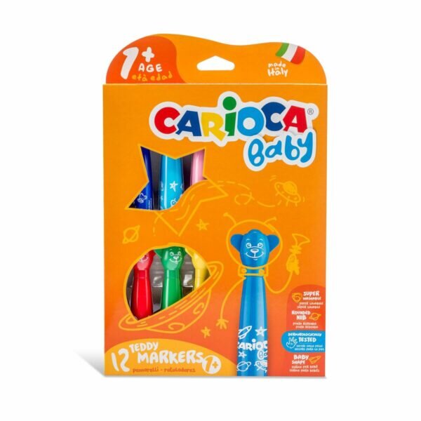 Σετ Μαρκαδόροι Carioca Teddy Marker 1+ Πολύχρωμο 12 Τεμάχια - S8403516