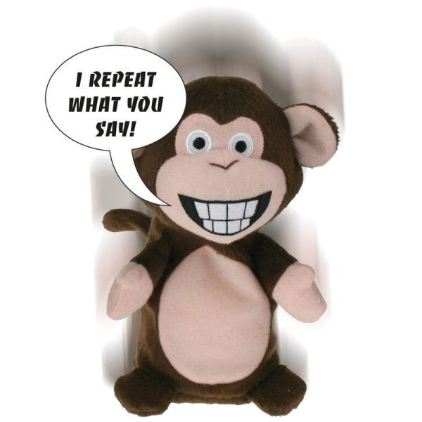 Plush Monkey with Recording and Playback Function - GETI2500161-1