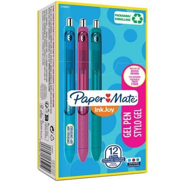 Στυλό με τζελ Paper Mate Inkjoy TK12 0,7 mm 12 Μονάδες - S8422293