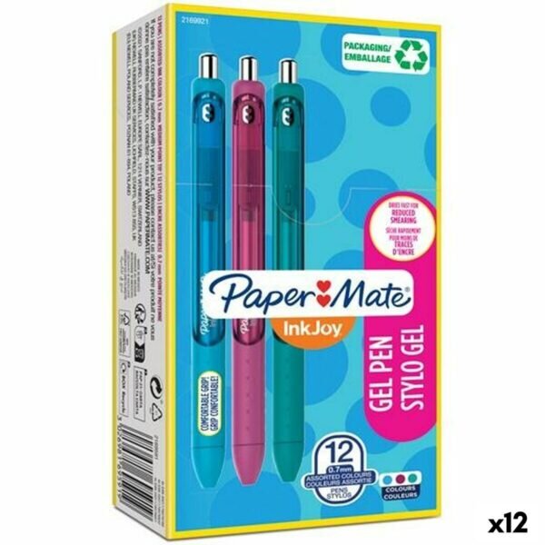 Στυλό με τζελ Paper Mate Inkjoy TK12 0,7 mm 12 Μονάδες - S8422293