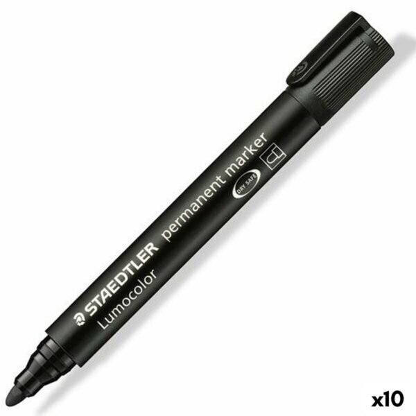 Μόνιμος δείκτης Staedtler Lumocolor 352-9 Μαύρο (x10) - S8422900