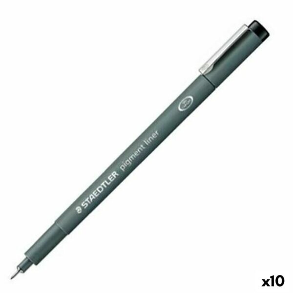 Μαρκαδόροι Staedtler Pigment Line Μαύρο (x10) - S8422968