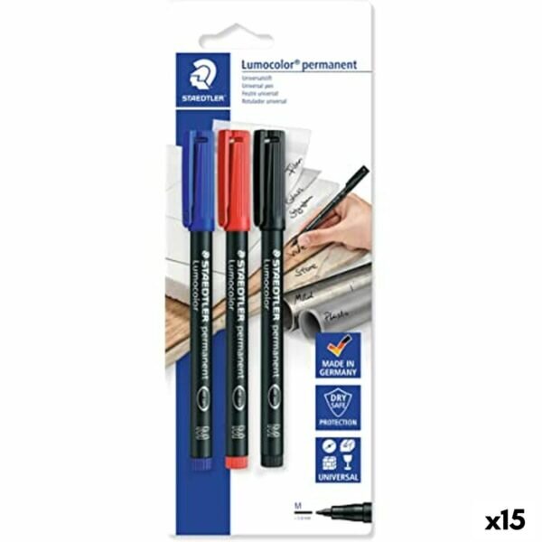 Σετ Μαρκαδόροι Staedtler Lumocolor 317-S (15 Μονάδες) - S8423857