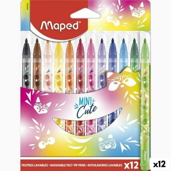 Σετ Μαρκαδόροι Maped Mini Cute Πολύχρωμο 12 Τεμάχια (12 Μονάδες) - S8424953