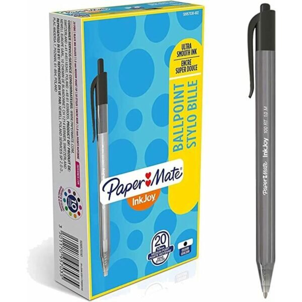 Μολύβι Paper Mate Inkjoy 20 Τεμάχια Μαύρο 1 mm (36 Μονάδες) - S8425040