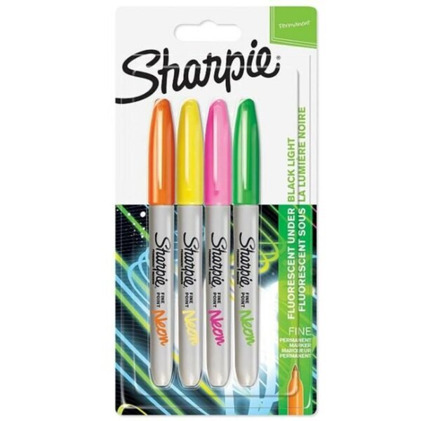 Σετ Μαρκαδόροι Sharpie Neon Πολύχρωμο 4 Τεμάχια 1 mm (12 Μονάδες) - S8425205